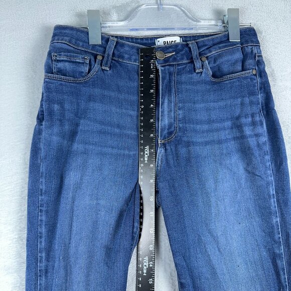 Paige Hoxton Ankle Jeans Medium Wash Denim Mid Rise Womens Blue Size 28 - Picture 8 of 11